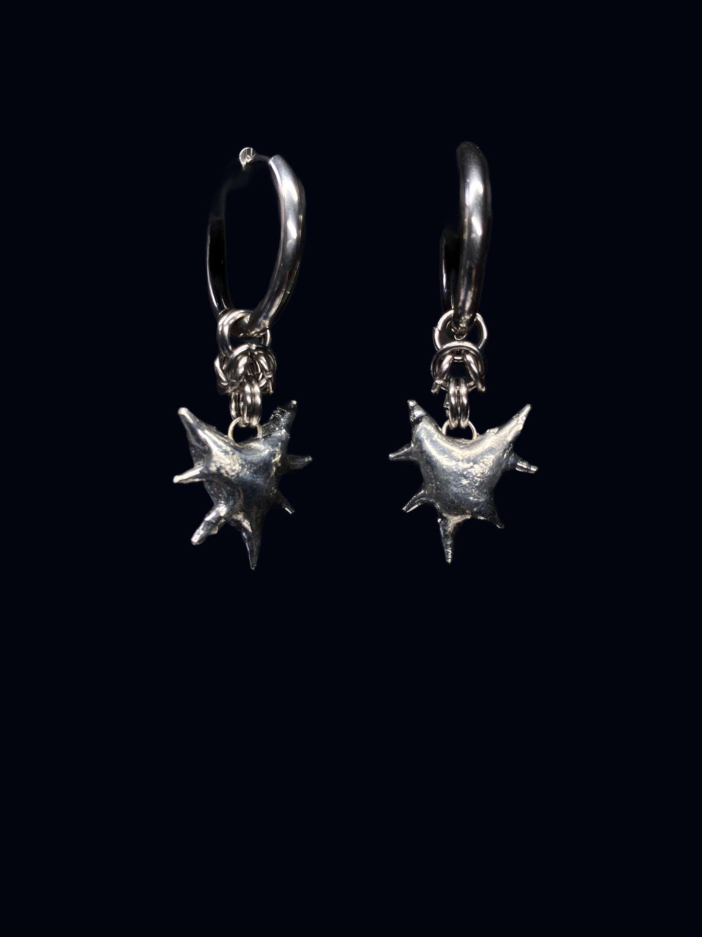 Handmade Heart Charm Earrings II