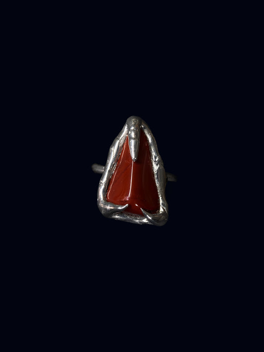 Handmade Red Jasper Ring (Size 53)