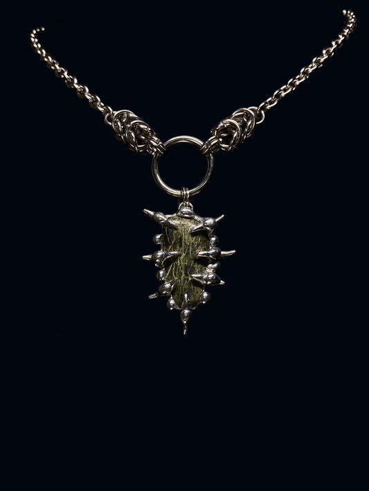 Handmade Serpentine Pendant – Necklace or Earring