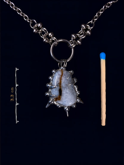 Handmade Agate Pendant Necklace