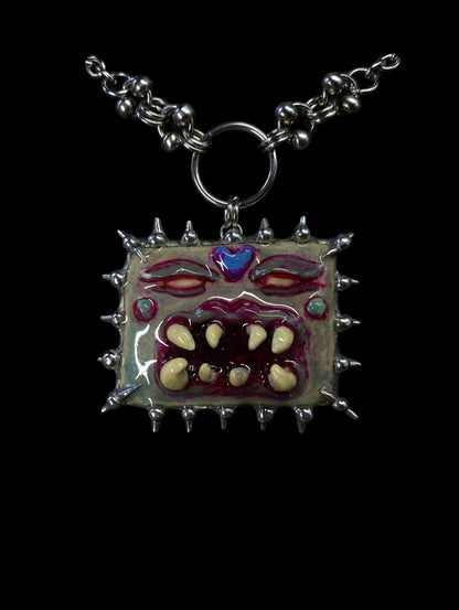 Handmade Fangore Monster Pendant Necklace