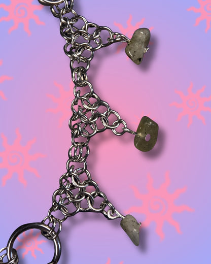 ethereal grunge unakite necklace
