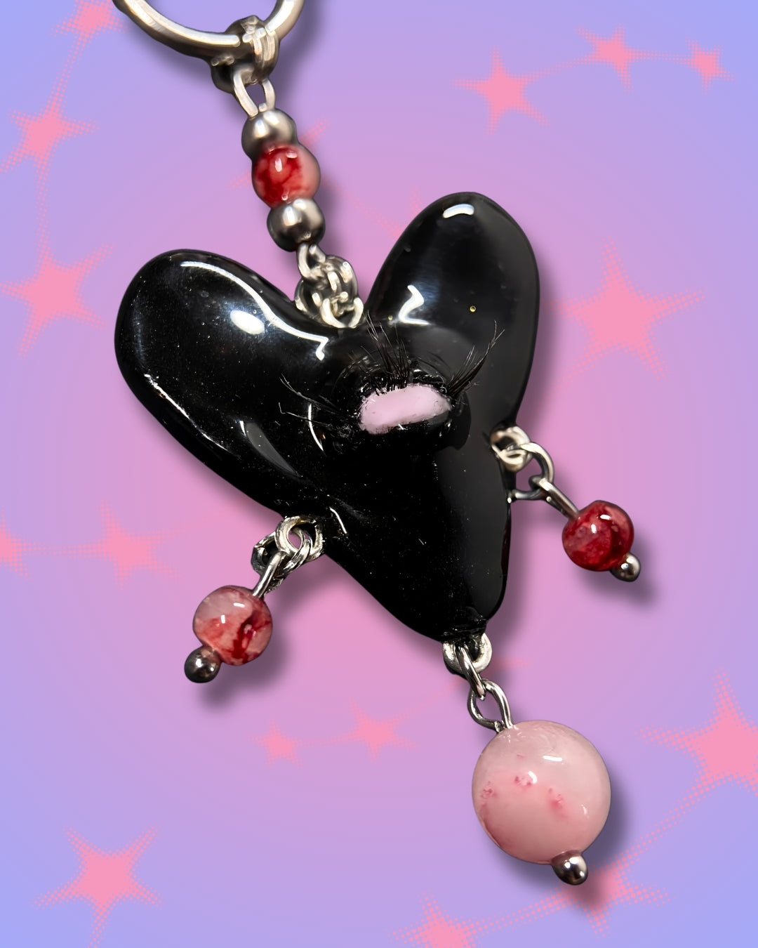 black heart swarm necklace
