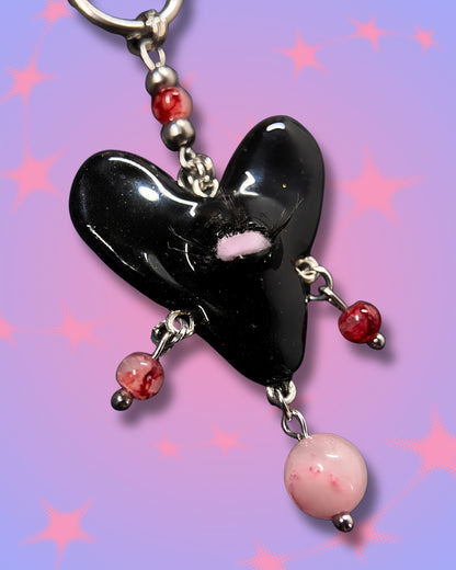 black heart swarm necklace