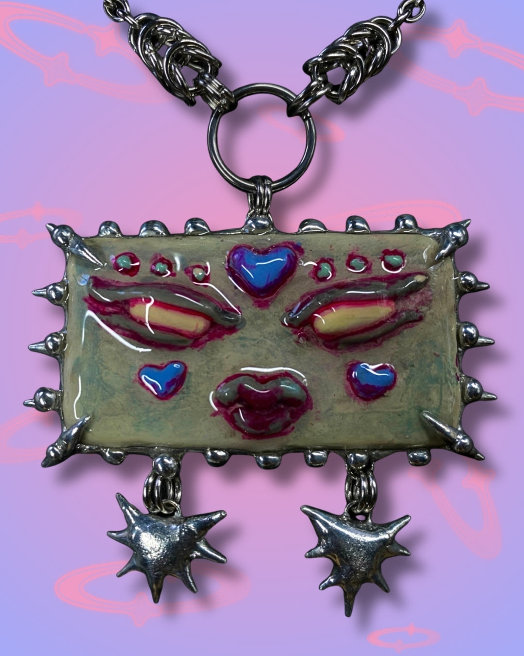 Handmade Venamour Monster Pendant Necklace