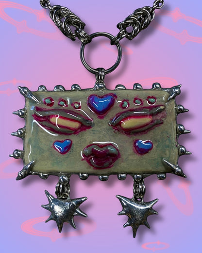 Handmade Venamour Monster Pendant Necklace