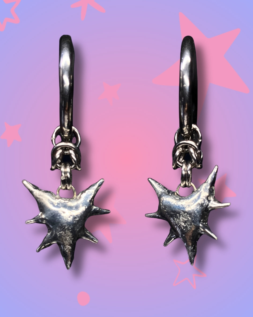 Handmade Heart Charm Earrings III