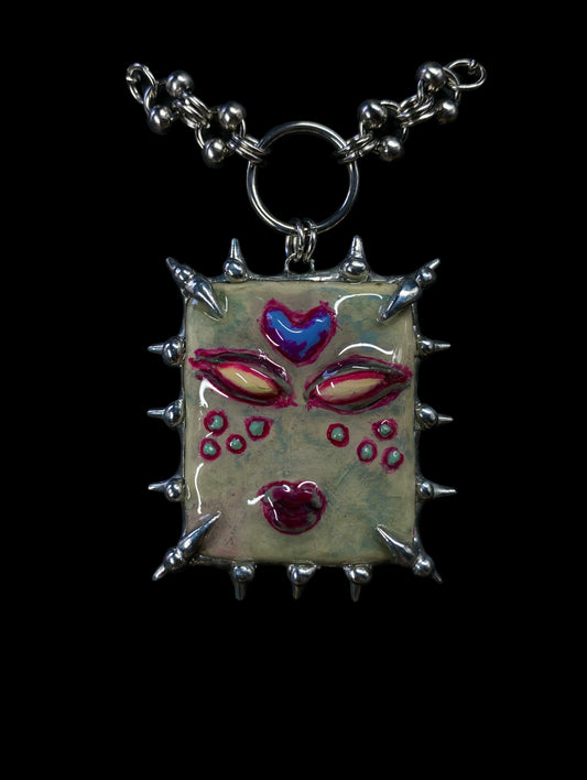 Handmade Heartbeast Monster Pendant Necklace