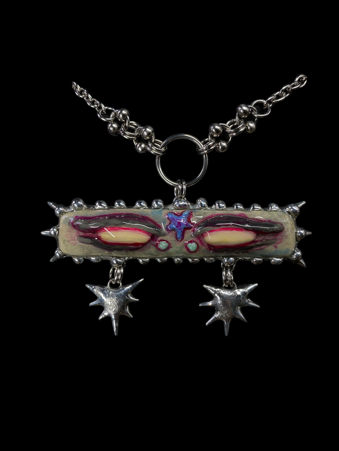 Handmade Sightmare Monster Pendant Necklace