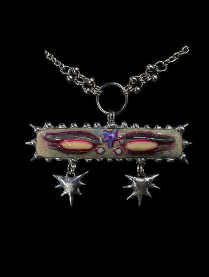 Handmade Sightmare Monster Pendant Necklace