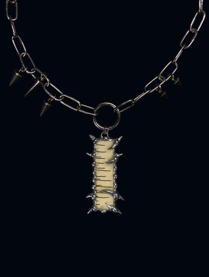 Handmade Spiky Lines Choker