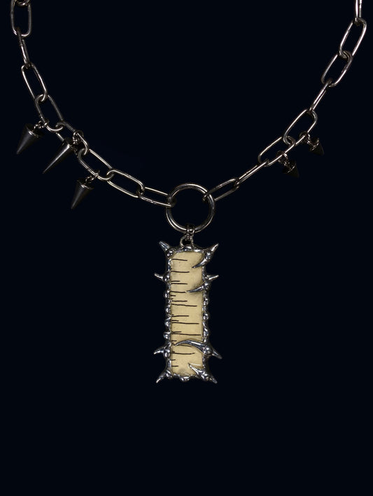 Handmade Spiky Lines Choker