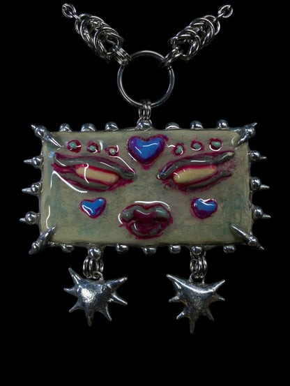 Handmade Venamour Monster Pendant Necklace