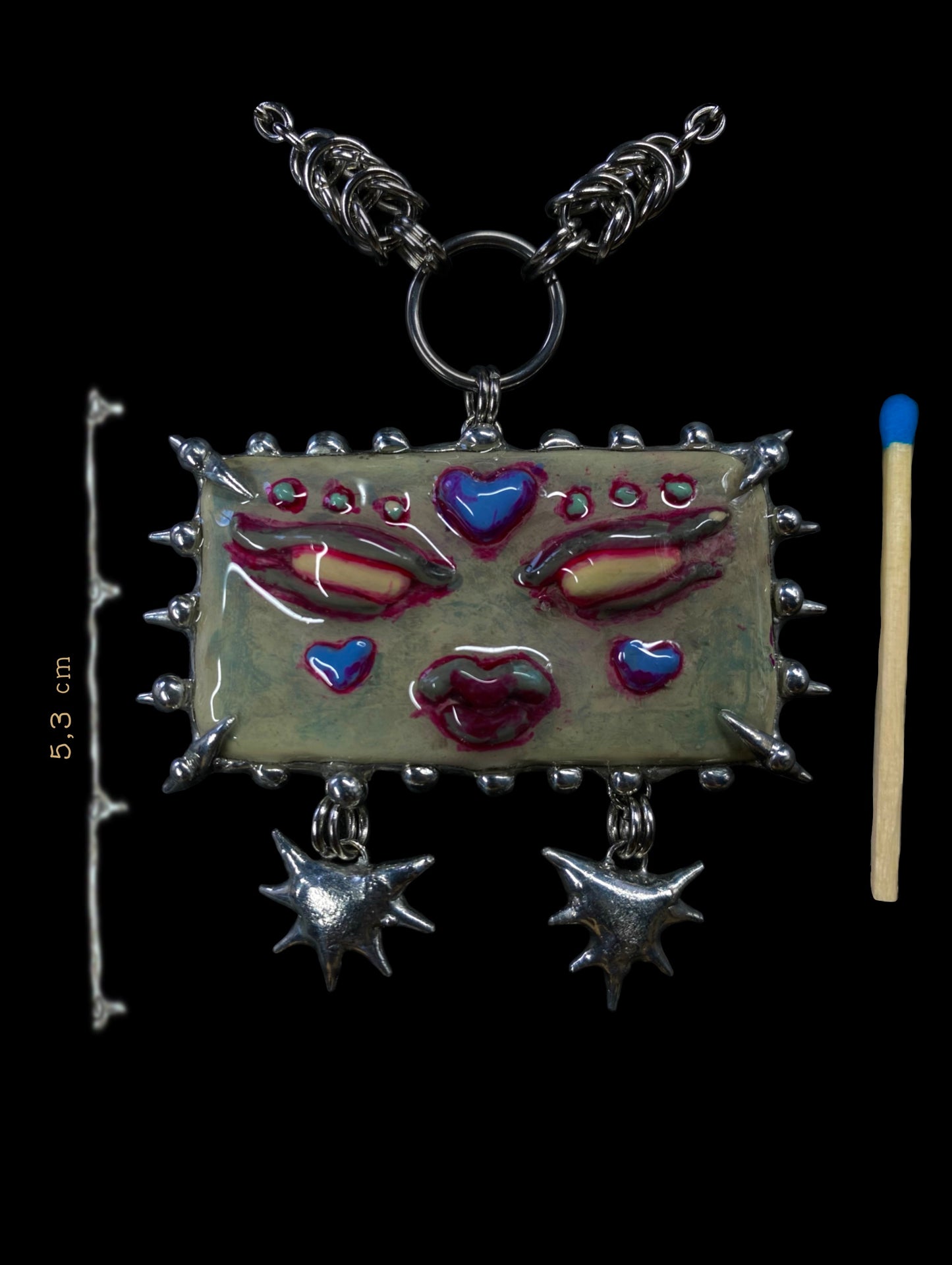 Handmade Venamour Monster Pendant Necklace